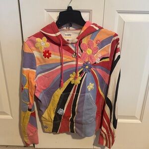 Lucky Brand Multicolor Floral Hoodie